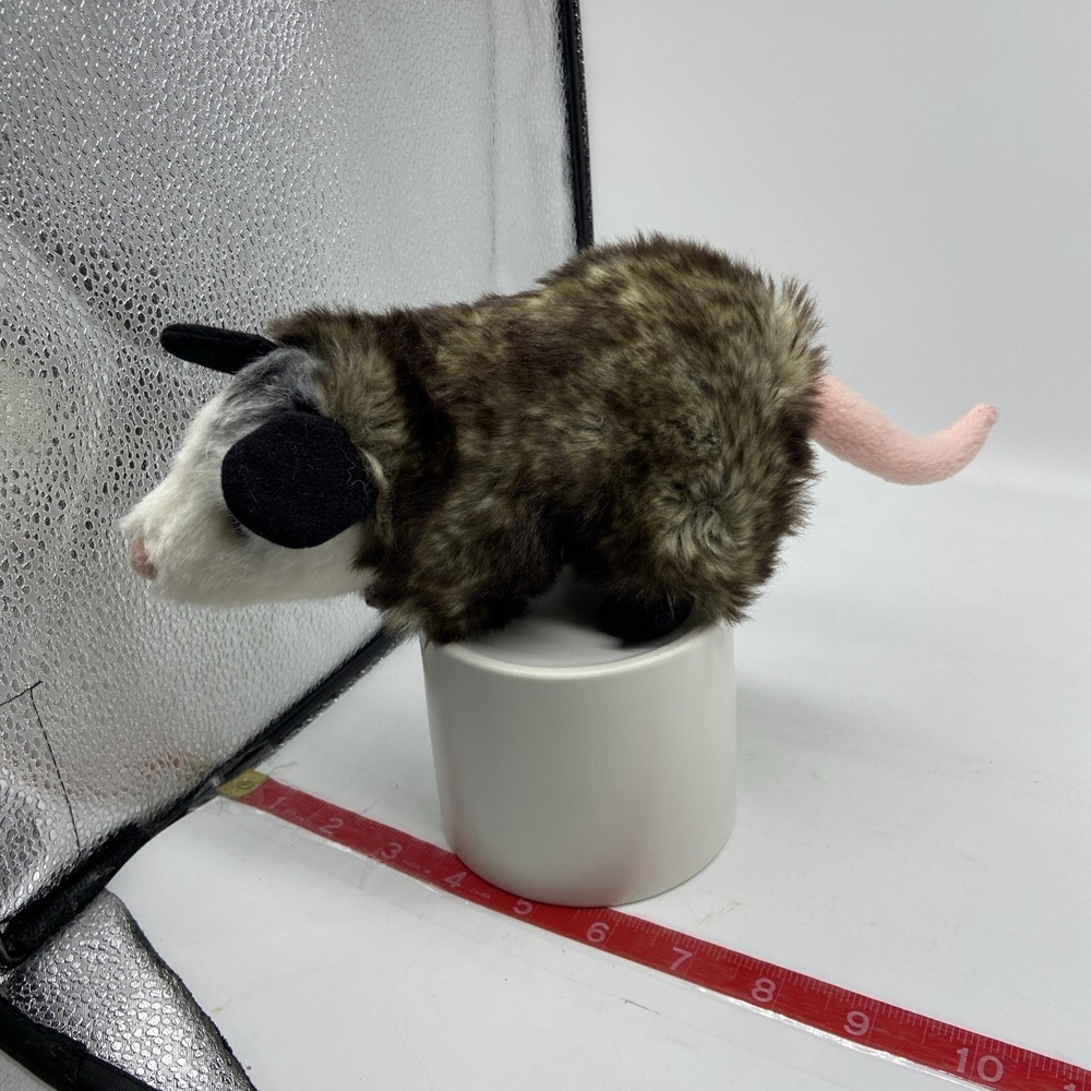 Opossum Plush Realistic Animal Toy Rodent Stuffed Toy 10" - Picture 2 of 6